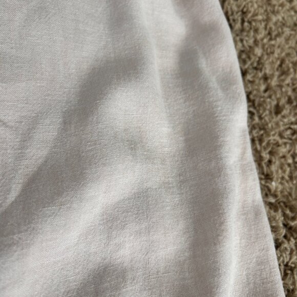 SIGRID OLSEN Wide Leg Linen Pants in Women's Size Large in Ivory Beachwear - Picture 4 of 7